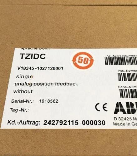 V18345-1027120001 Valve Positioner